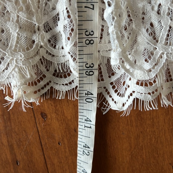 Anthropologie Floreat Manon Ivory Lace Sleeveless A-Line Dress Size 2 - Picture 11 of 13